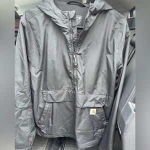 Carhartt Black Half Zip Lightweight Anorak Jacket